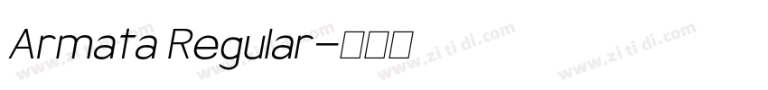 Armata Regular字体转换